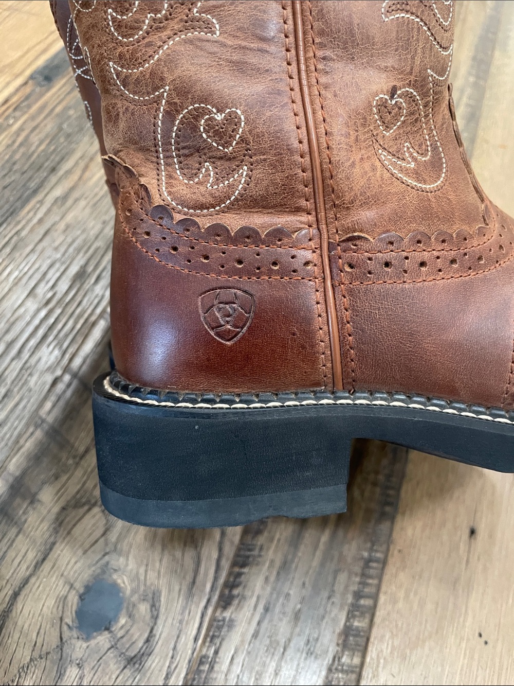 Ariat Fatbaby Saddle western boots Wm 7.5 - Picture 4 of 7
